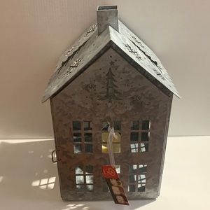 Martha Stewart Christmas Galvanized Lighted Decor House Town Village Large Size